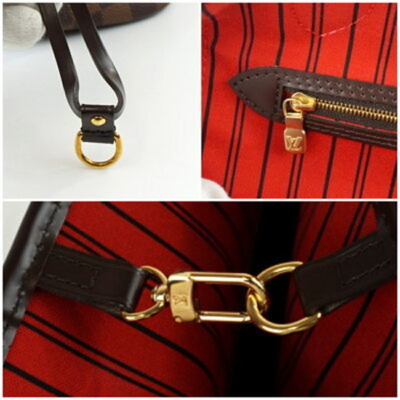 Louis Vuitton Neverfull Damier Ebene Brown Shoulder Bag - Picture 7 of 8